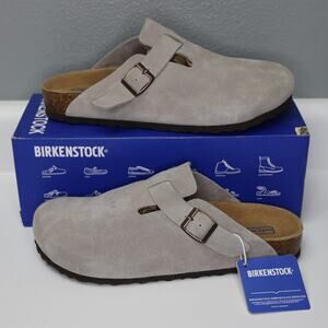 Birkenstock Clog Narrow Fit Soft Footbed Grey Size 44 / Mens 11